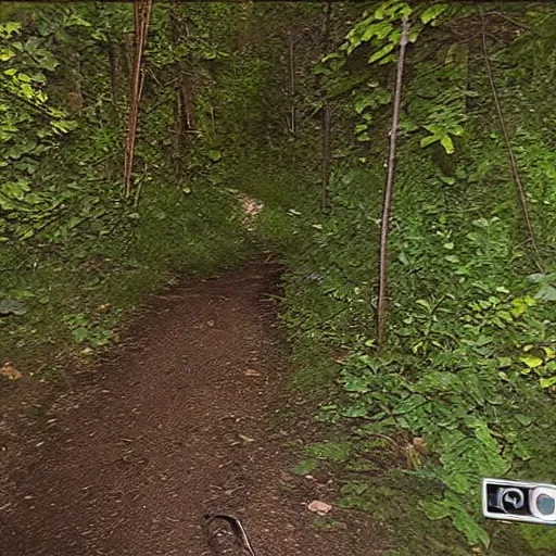 Prompt: lori lightfoot trail cam footage night vision