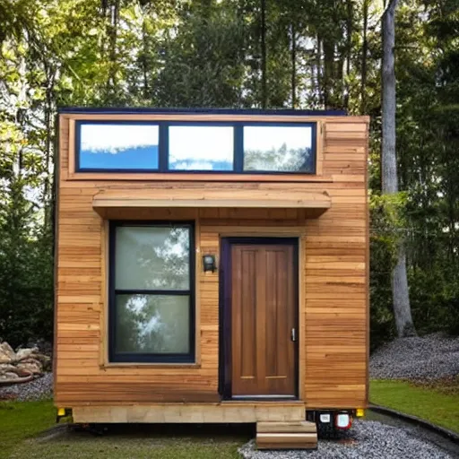 Prompt: a modern tiny home