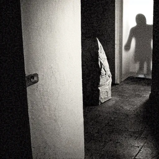 Image similar to creepy figure in your house at night