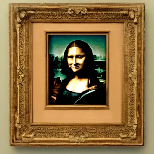 Prompt: cara delevingne as mona lisa