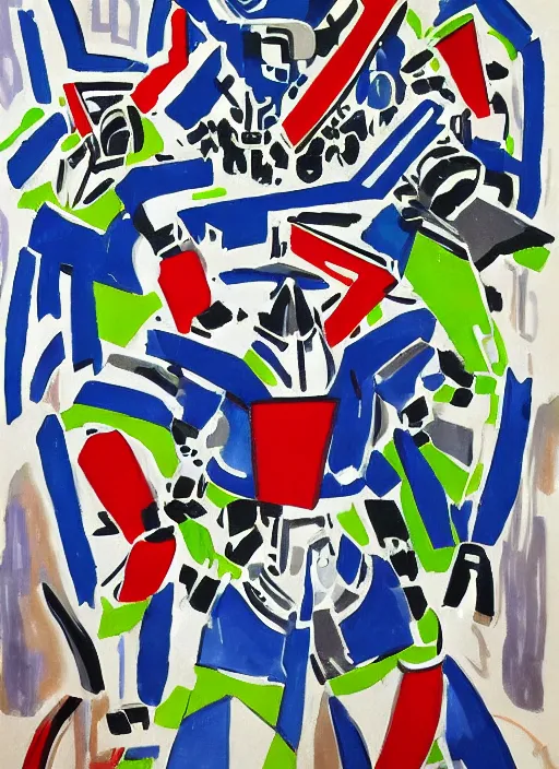 Image similar to mecha warriors by Patrick Heron