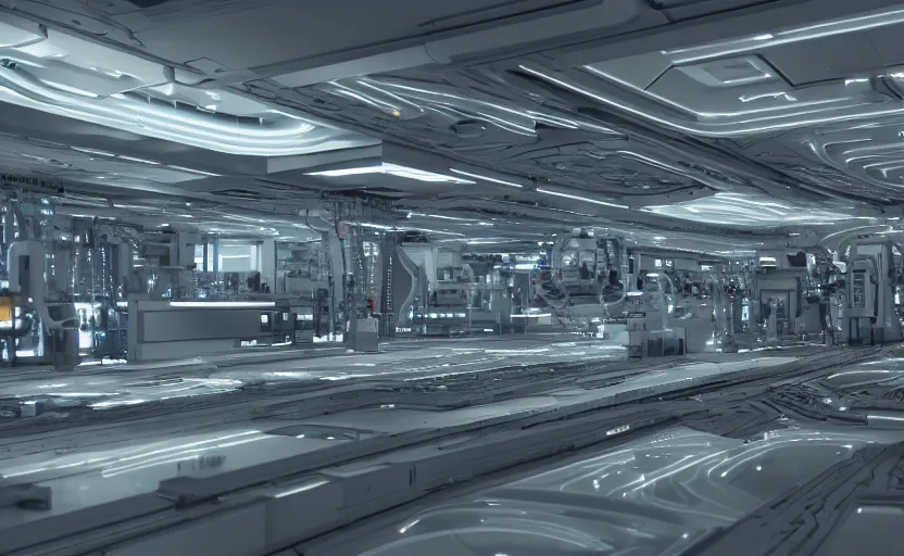 Image similar to highly detailed futuristic automation process, 8 k render, natural light, sharp