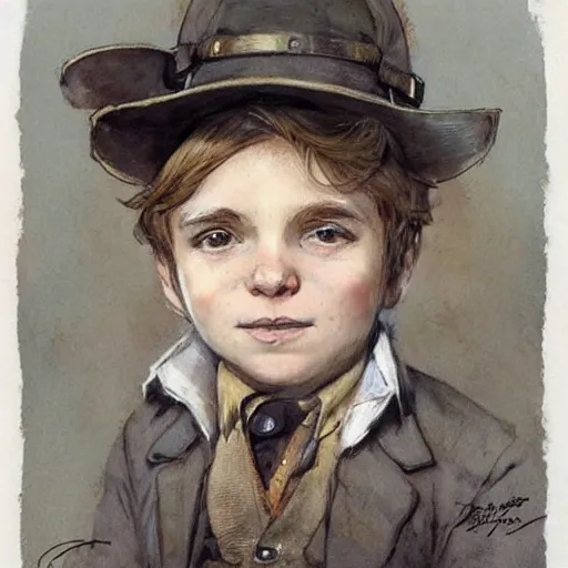 Prompt: (((((portrait of boy dressed as retro space explorer steampunk detective . muted colors.))))) by Jean-Baptiste Monge !!!!!!!!!!!!!!!!!!!!!!!!!!!