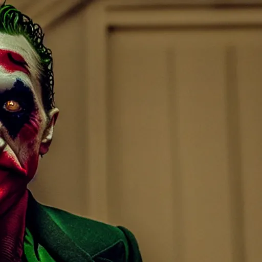 Image similar to film still of Jake Gyllenhaal as joker in the new Joker movie