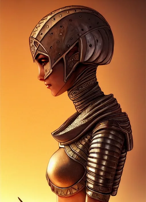 Prompt: a short hair girl with knight colosuss, desert, beautiful and aesthetic, full body, dramatic pose, intricate, highly detailed, detailed face, smooth, sharp focus, artgerm, artstation, art by lack lalala and mika pikazo and ilya kuvshinov and rembrandt and greg rutkowski, fantasy illustration