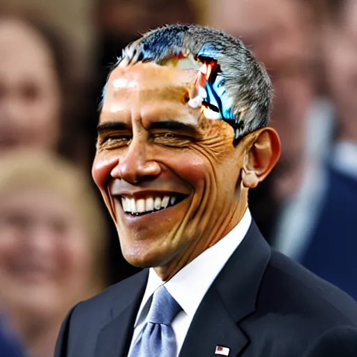 Image similar to Obama smiling