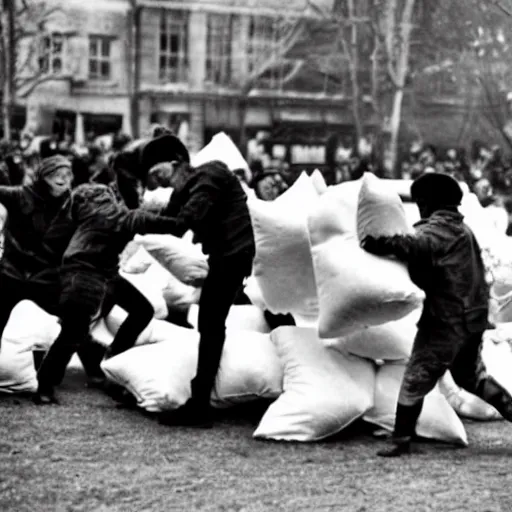 Image similar to d day pillow fight