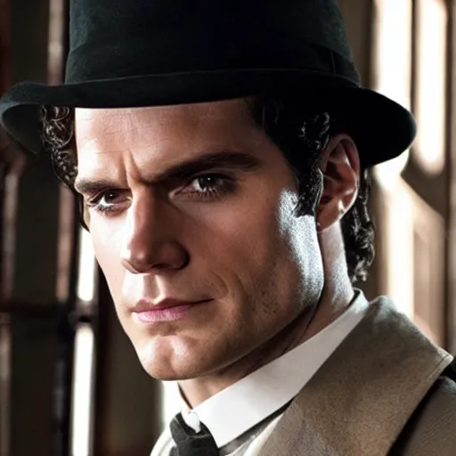 Image similar to Henry Cavill as Sherlock Holmes