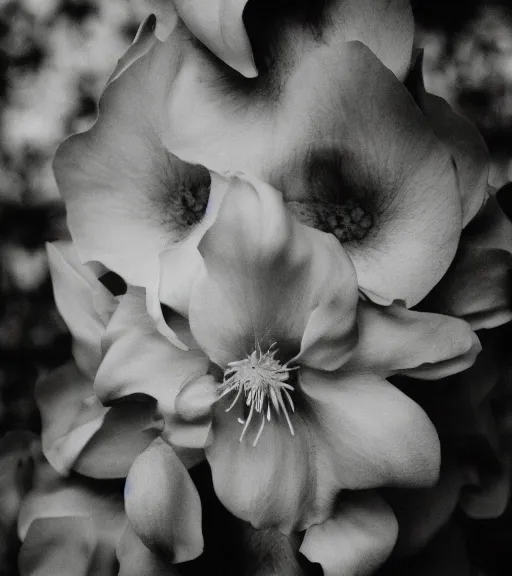 Prompt: human-flower hybrid, film photo, grainy, high detail, high resolution