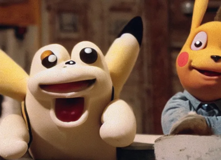 Image similar to pikachu in wallace and gromit