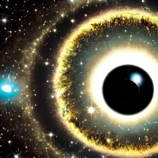 Prompt: the universe in an eye