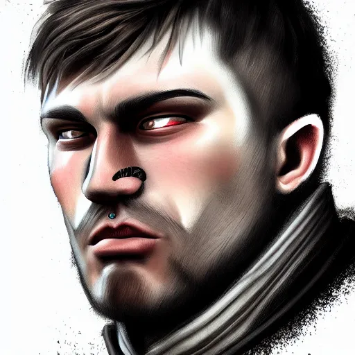 Image similar to a detailed portrait of andrii burkovich from gears