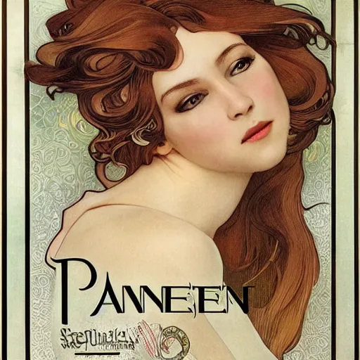 Image similar to pantene advertisement by mucha, sharp focus, elegant, render, octane, detailed, award winning photography, masterpiece, rim lit