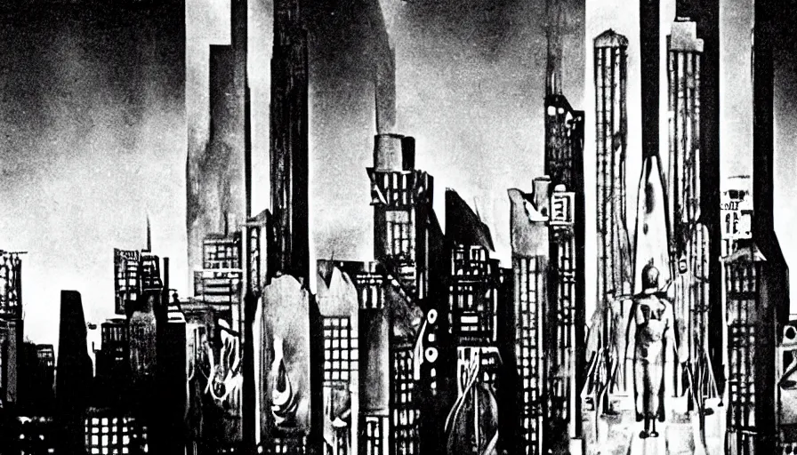 Prompt: Fritz Lang's metropolis