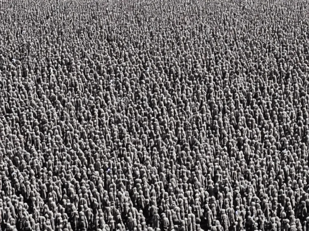 Image similar to 1000 humans inspired by aliens