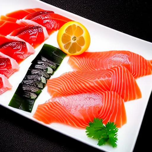 Image similar to gigantic gourmet sashimi food photography