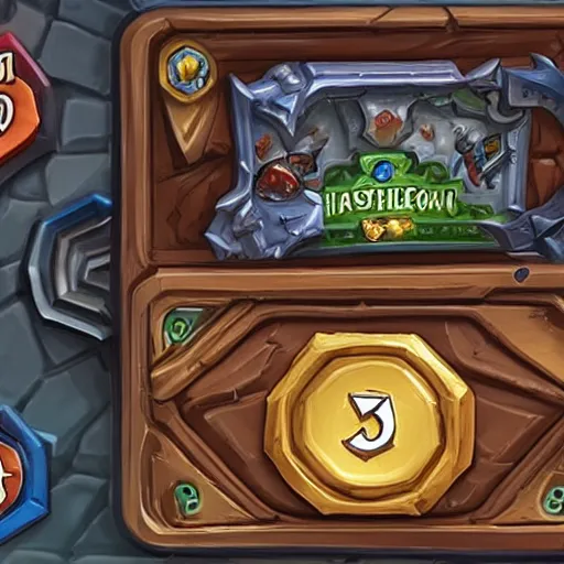 Image similar to car engine concept, Hearthstone card, mobile game