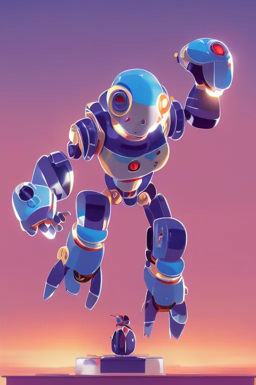 Image similar to metabots medabots medarotto medarot robot minimalist comics, behance hd by jesper ejsing, by rhads, makoto shinkai and lois van baarle, ilya kuvshinov, rossdraws global illumination ray tracing hdr radiating a glowing aura