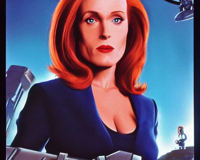 Prompt: Dana Scully on Masters of the Universe (1983), animated cartoon series by Filmation, blu-ray transfer, 5k