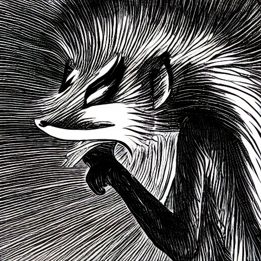 Prompt: low angle shot of a horrifying sonic the hedghehog, by Junji ito in the style of h r gieger, intricate, elegant, highly detailed, centered, digital painting, artstation, concept art, smooth