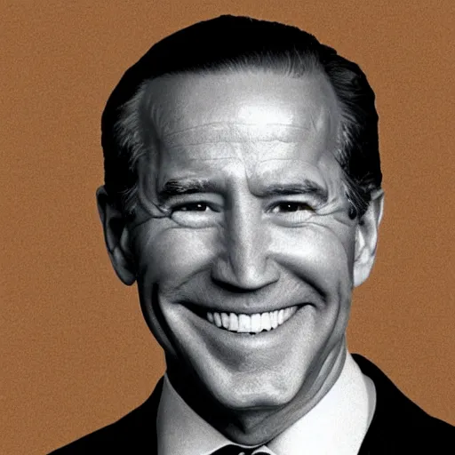 Prompt: A portrait en dentelle of Joe Biden,
