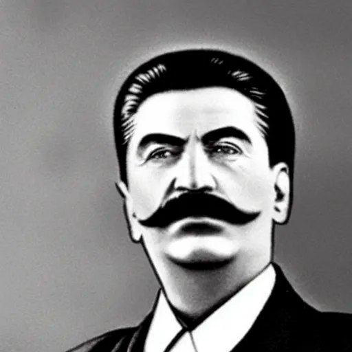 Image similar to joseph stalin with a mullet