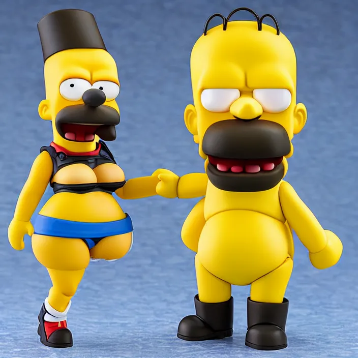 Image similar to Homer Simpson, An anime Nendoroid of Homer Simpson, figurine, detailed product photo