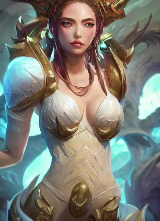 Image similar to senna from league of legends, au naturel, hyper detailed, digital art, trending in artstation, cinematic lighting, studio quality, smooth render, unreal engine 5 rendered, octane rendered, art style by klimt and nixeu and ian sprigger and wlop and krenz cushart