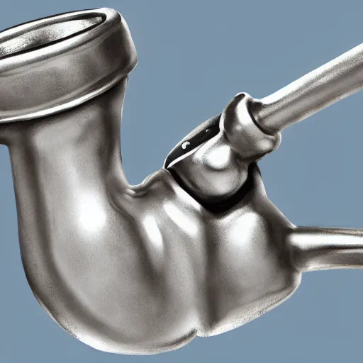 Prompt: A a shiny old silver pipe in the style of a mario pipe from the front view in the foreground and a blue background behind the pipe, Realistic, Hyperrealistic, Highly Detailed, Very Detailed, HD Quality, 8k Resolution, Digital Art, Oil Painting, Trending on Artstation, Real Life