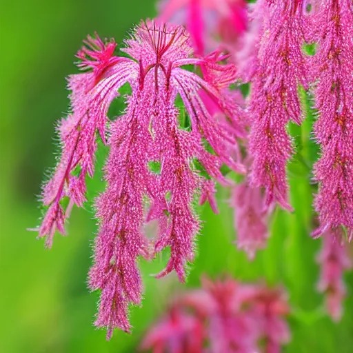 Image similar to a macro shot of willowherb flowers