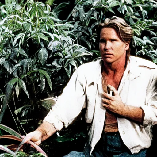 Image similar to killer plant movie starring val kilmer, film still