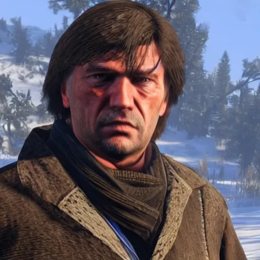 Prompt: Viktor Yushchenko in Red Dead Redemption 2