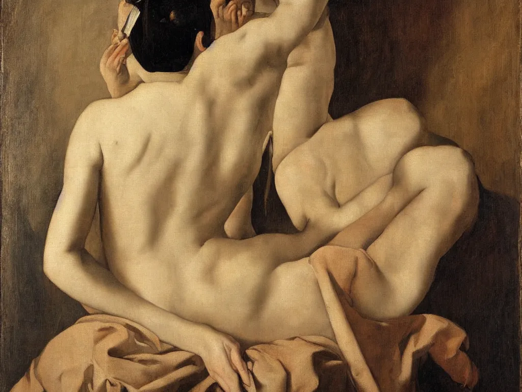 Image similar to Artemisia Gentileschi painting of female body