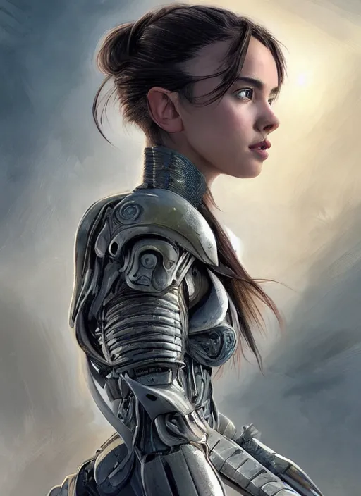 Prompt: a professional portrait of a beautiful young female, clothed in ethereal battle armor, olive skin, long dark hair, beautiful bone structure, symmetrical facial features, intricate, elegant, digital painting, concept art, smooth, sharp focus, finely detailed, illustration, from Valerian and the City of a Thousand Planets, in the style of Doug Chiang