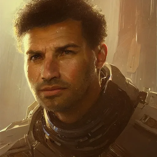 Prompt: portrait of a man by greg rutkowski, amos burton from the expanse book series, highly detailed portrait, scifi, digital painting, artstation, concept art, smooth, sharp foccus ilustration, artstation hq