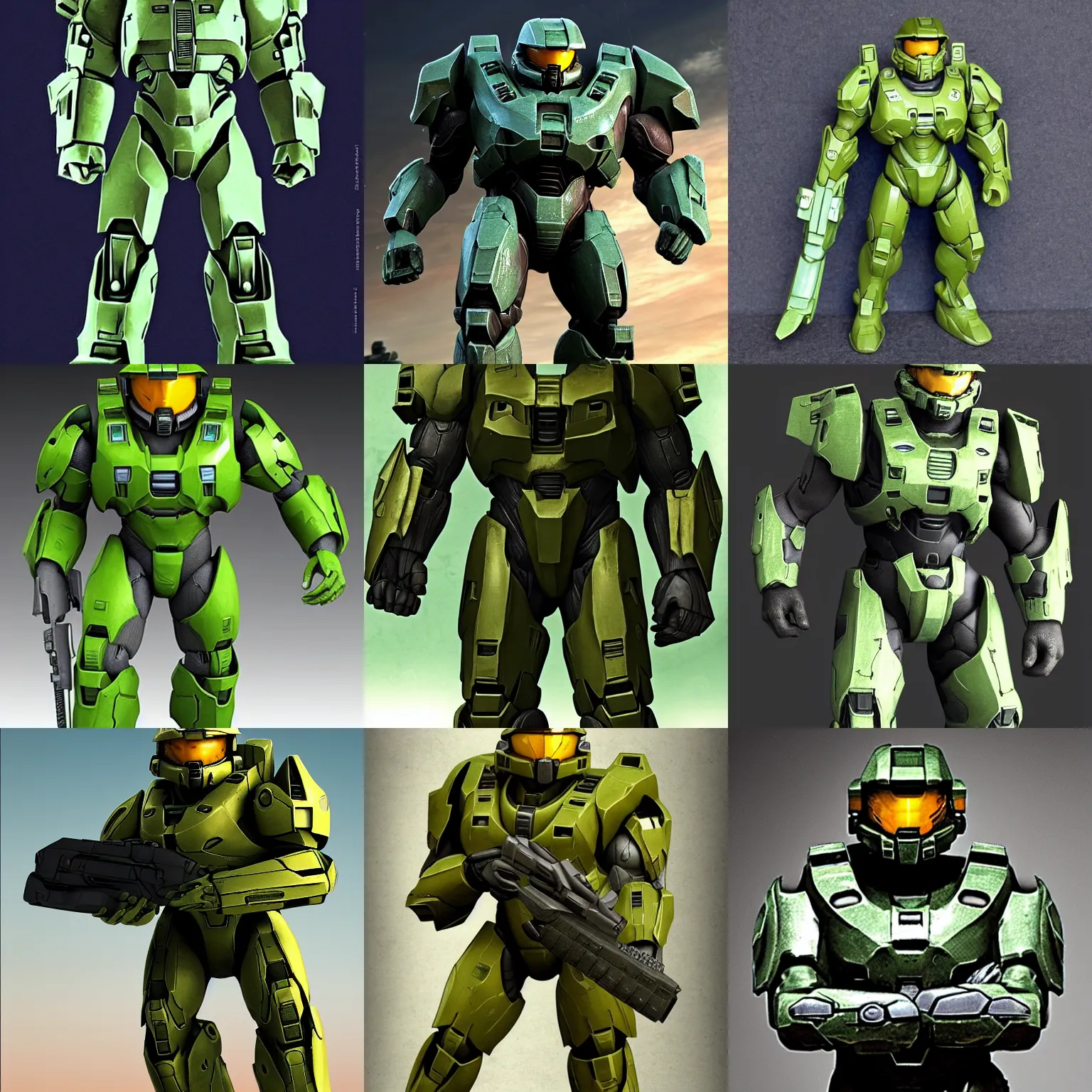 master chief from halo with a gigantic bulky beefy big | Stable ...