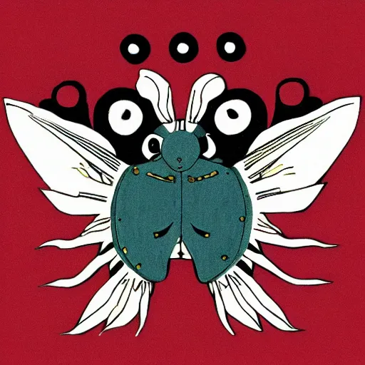 Image similar to Mothra coat of arms