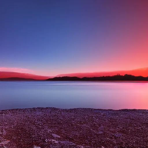 Prompt: a photo of landscape, sunset, in style of fujichrome velvia 5 0 by mamiya rz 6 7 pro