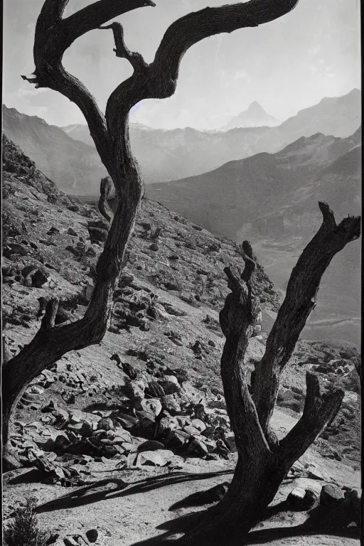 Prompt: a landscape by ansel adams