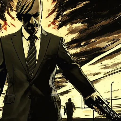 Image similar to better call saul by hideo kojima and yoji shinkawa