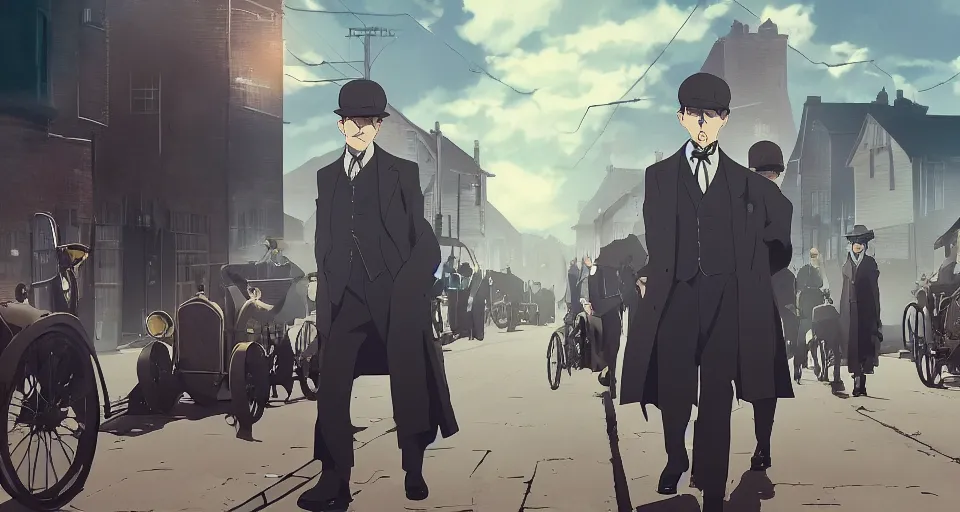 Tried the anime filter on some of the peaky blinders and thought it looked  really cool : r/PeakyBlinders