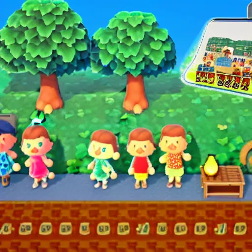 Image similar to screenshot of 16-bit Animal Crossing for the Super NES, 1995