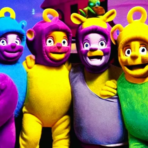 Image similar to Danny Trejo guest stars in teletubbies