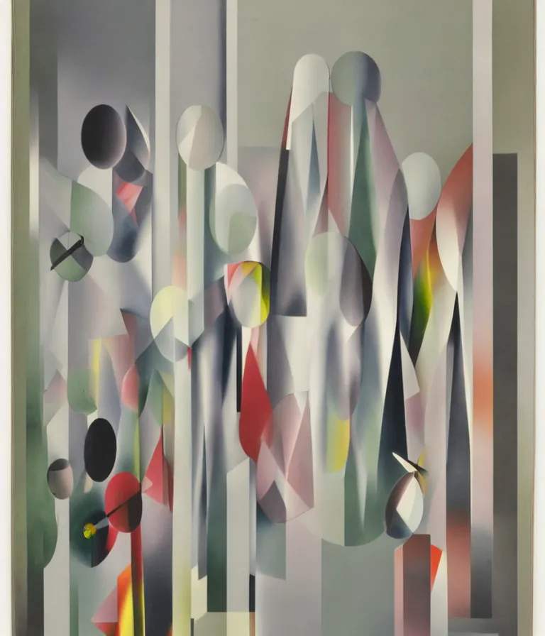 Prompt: statue by laszlo moholy nagy refraction crystal muted colors! white picket fence! ( nuclear )