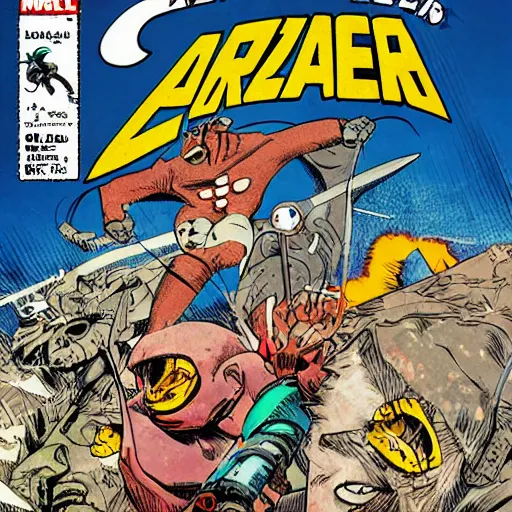 Image similar to cazador comic by ariel olivetti