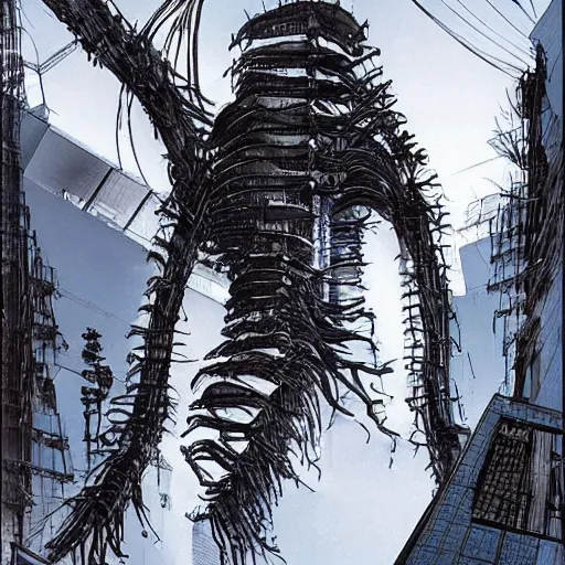 Image similar to piece of tsutomu nihei architecture