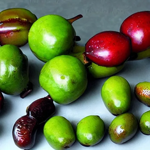 Image similar to alien fruit, soapberry, mangosteen