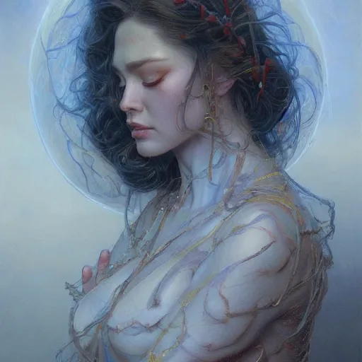 Prompt: The man of my dreams whispers to me at night portrait art by Donato Giancola and Bayard Wu, digital art, trending on artstation, 4k