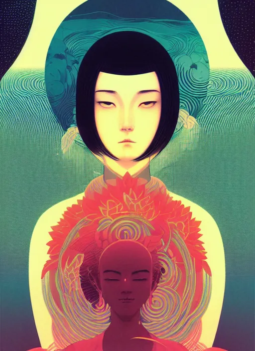 nezha awakened in the lotus by ilya kuvshinov and | Stable Diffusion