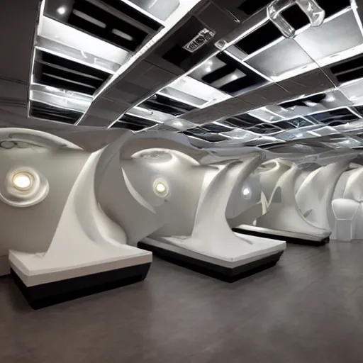 Prompt: cybernetic healing pods, diverse healing pods, humans in healing pods, from the side, floating bodies, wide wide angle, vivid, elaborate, highly detailed, beautiful lighting